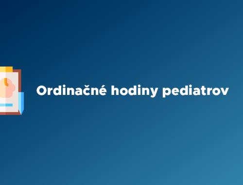 Ordinačné hodiny pediatrov